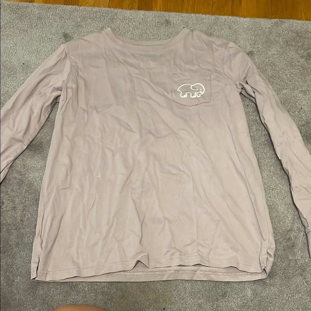 Ivory Ella Blush Long Sleeve with Elephant Design